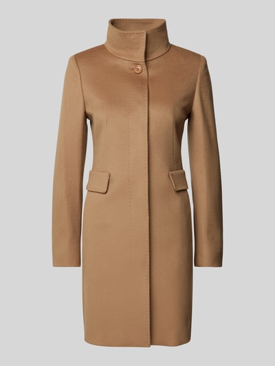 Max Mara Studio Płaszcz ze stójką model ‘AGNESE’ Camel 2