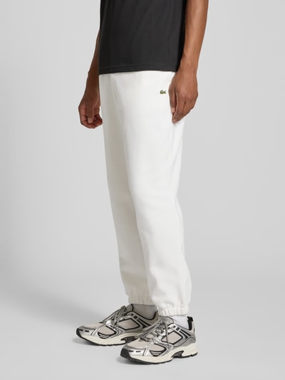 Lacoste Regular Fit Sweathose aus Baumwoll-Mix  Offwhite 4