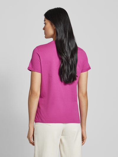 Tom Tailor T-Shirt mit Rundhalsausschnitt Pink 5