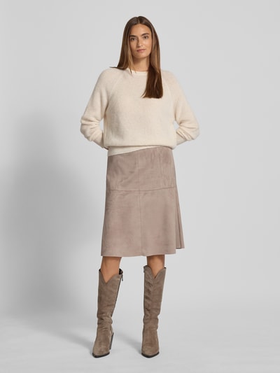 s.Oliver BLACK LABEL A-Shape Rock aus Wildlederimitat Sand 1