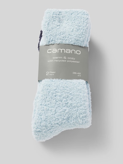 camano Socken aus Teddyfell im 2er-Pack Blau 3