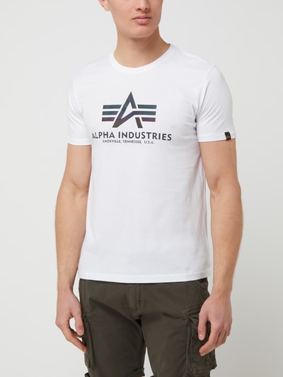 Alpha Industries T-Shirt mit Logo Weiss 4