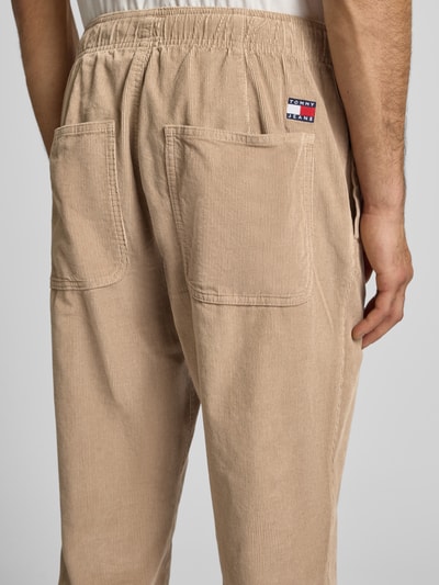Tommy Jeans Tapered Cordhose aus reiner Baumwolle Modell 'ISAAC' Beige 3