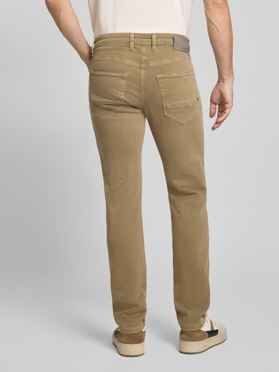 MAC Straight fit jeans met 5-pocketmodel, model 'ARNE' Beige - 5