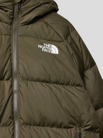 The North Face Gewatteerd jack met labelprint Taupe - 2