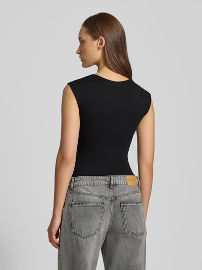 Gina Tricot Body mit Karree-Ausschnitt Modell 'Soft touch' Black 5