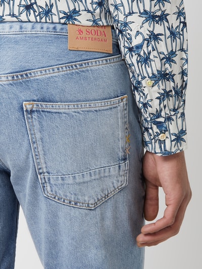 Scotch & Soda Szorty jeansowe z bawełny  Jeansowy niebieski 3