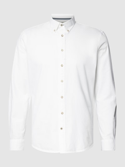 Jake*s Business-Hemd mit Button-Down-Kragen Weiss 2