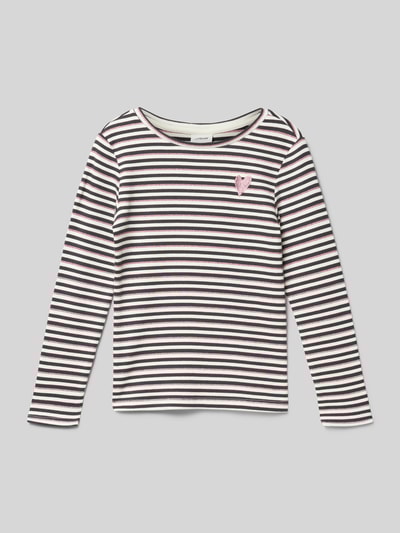 s.Oliver RED LABEL Bluzka z długim rękawem o kroju slim fit z mieszanki bawełny  Biały 1