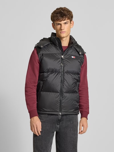 Tommy Jeans Regular fit bodywarmer met afneembare capuchon Zwart - 4
