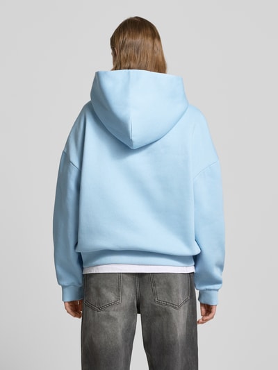 Review Oversized Hoodie mit Kapuze Hellblau 5