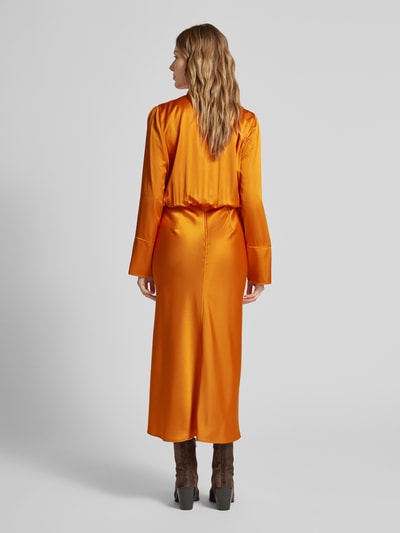 Marc Cain Maxikleid mit Schleifen-Detail Orange 5