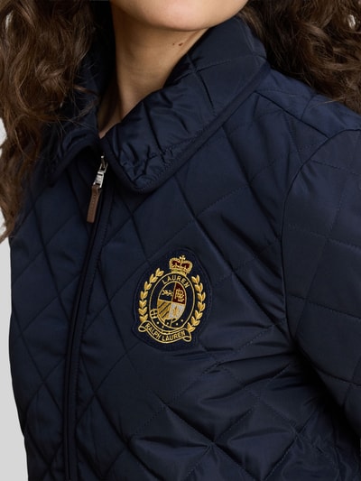 Lauren Ralph Lauren Kurtka pikowana o kroju regular fit z wyhaftowanym herbem Ciemnoniebieski 3