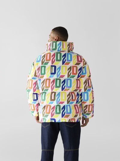 Dsquared2 Daunenjacke mit Allover-Logo Grün 5