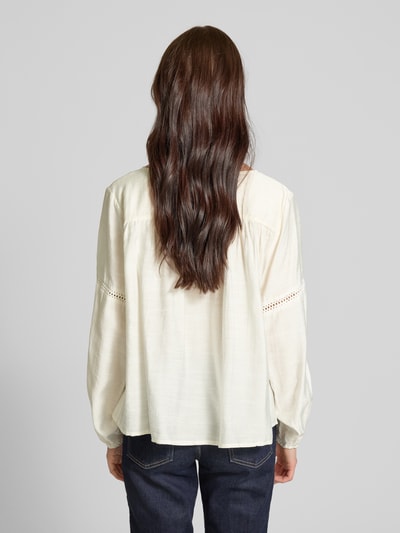 moves Bluse mit Lochstickerei Modell 'Lilyana' Weiss 5