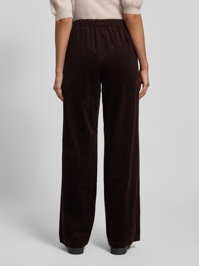 Marc O'Polo Spodnie sztruksowe o kroju straight fit z czystej bawełny Ciemnobrązowy 5