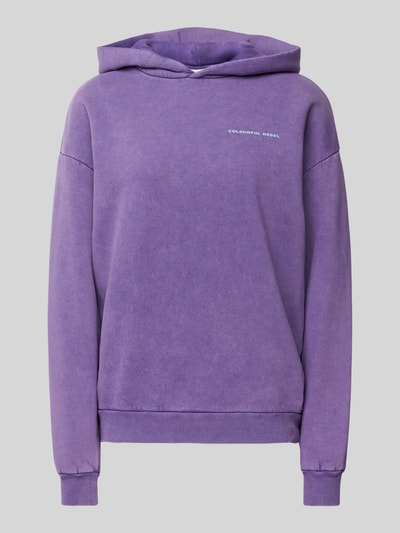 Colourful Rebel Oversized Hoodie mit Kapuze Lila 1