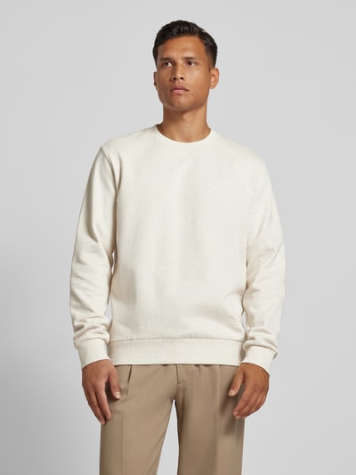 Marc O'Polo Regular Fit Sweatshirt aus reiner Bio-Baumwolle Offwhite 4