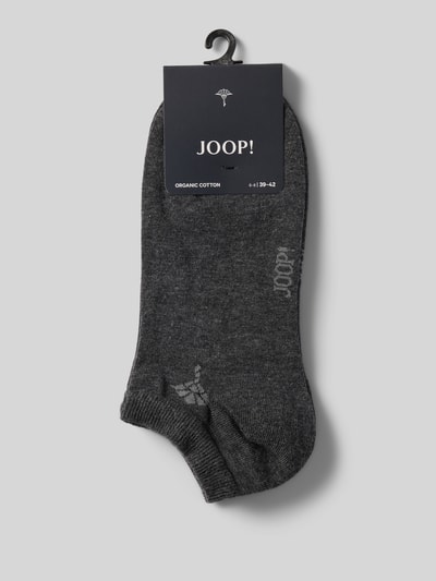 JOOP! Collection Sokken met labelprint, model 'Cornflower' Antraciet - 3