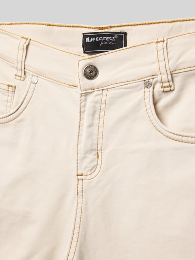 Blue Effect Regular Fit Jeansshorts im 5-Pocket-Design Stein 2