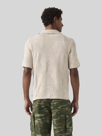 Levi's® regular fit overhemd met korte mouwen van katoen tricot Offwhite - 5