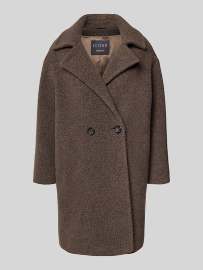 ICONS Cinzia Rocca Mantel mit Reverskragen Mittelbraun Mel 2