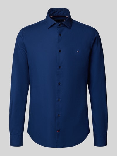 Tommy Hilfiger Tailored Slim fit zakelijk overhemd met kentkraag Marineblauw - 2