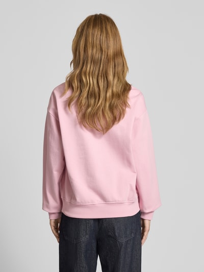 Calvin Klein Jeans Sweatshirt met labelprint Felroze - 5