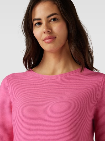 Tom Tailor Strickpullover mit Rundhalsausschnitt Pink 3