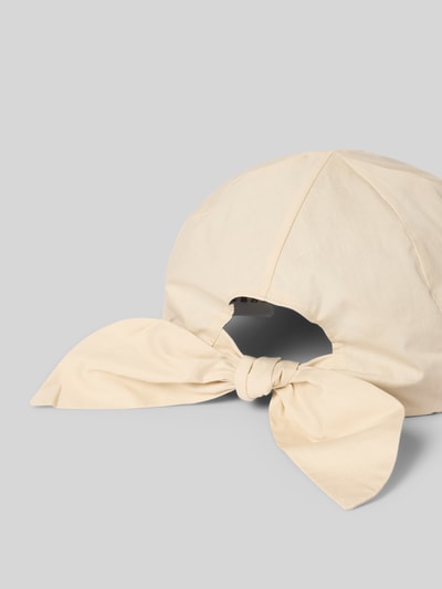 Produktfoto, Basecap mit Label-Patch Modell 'Wupper' von Barts in Beige aus reiner Baumwolle mit verstärktem Schirm und rückseitiger Bindung