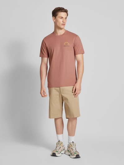 Only & Sons Slim Fit T-Shirt mit Motiv-Print Modell 'BASIC' Hellrot 1