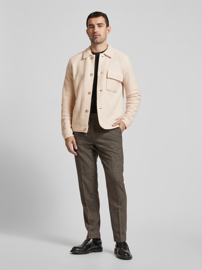 SELECTED HOMME Overhemdjack met borstzak, model 'NEALY' Offwhite - 1