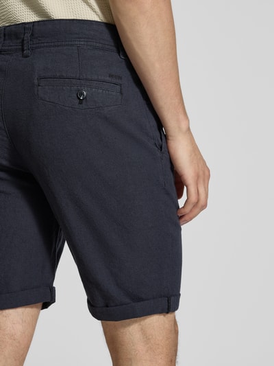 MCNEAL Regular Fit Leinenshorts mit Tunnelzug Marine 3