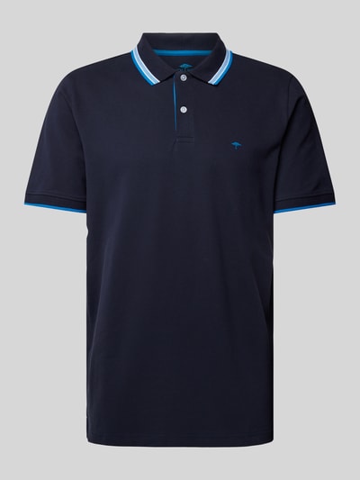 Fynch-Hatton Koszulka polo o kroju regular fit z paskami w kontrastowym kolorze Granatowy melanż 2