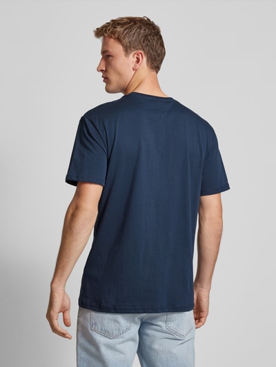 Tommy Jeans T-shirt met labelprint Marineblauw - 5