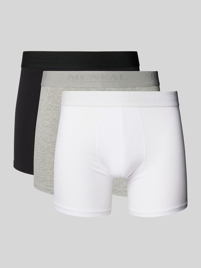 MCNEAL Trunks mit Label-Bund im 3er-Pack Metallic Black 1