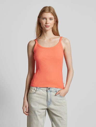 QS Tanktop in effen design Koraal - 4