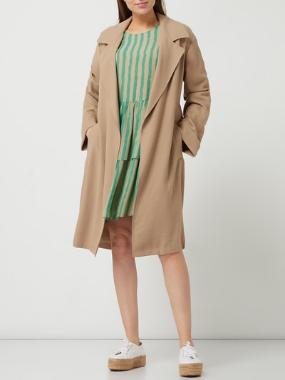 Jake*s Collection Trenchcoat met steekzakken  Roodbruin - 1