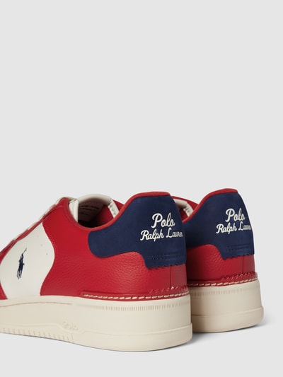 Polo Ralph Lauren Sneakers met logostitching, model 'MASTERS' Rood - 2