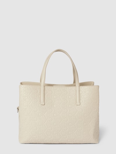 CK Calvin Klein Tote Bag mit abnehmbarem Schulterriemen Beige 4