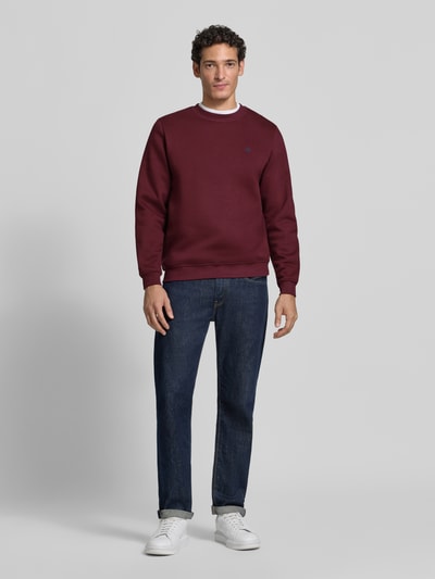 MCNEAL Sweatshirt aus Baumwoll-Mix Dunkelrot 1