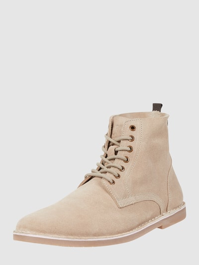 Jack & Jones Boots aus Veloursleder Modell 'Bruce' Beige 1