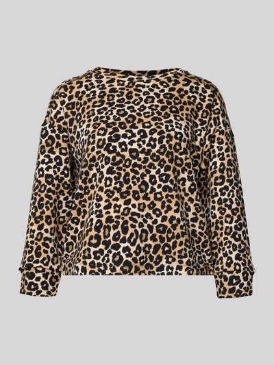 Tom Tailor Denim Relaxed fit sweatshirt van katoenmix Beige - 2