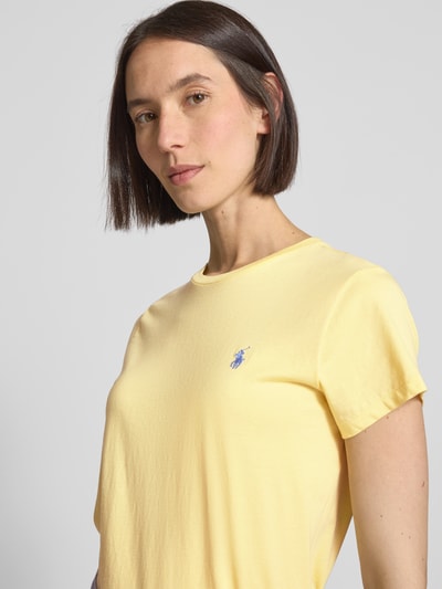 Polo Ralph Lauren T-Shirt mit Label-Stitching GELB 3