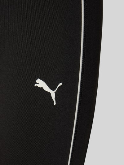 Puma Legginsy z elastycznym paskiem z logo Metaliczny czarny 2