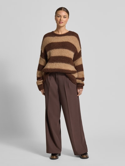 Smith and Soul Relaxed Fit Strickpullover mit Woll-Mohair-Anteil Dunkelbraun 1