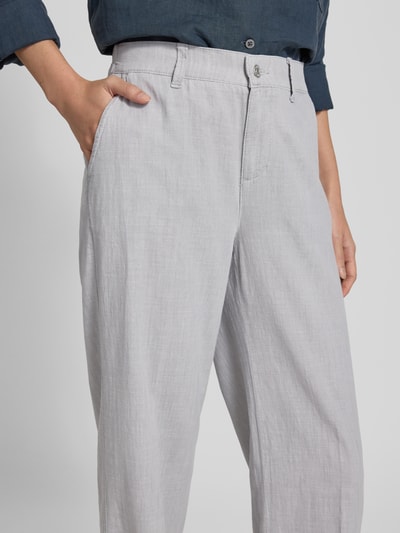 Angels Stoffen broek met persplooien, model 'Liz Jump' Lichtgrijs - 3