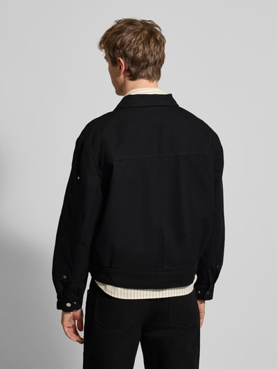 Edwin Jacke aus Wolle mit Pattentaschen Modell 'DOGMA WORK JACKET' Black 5