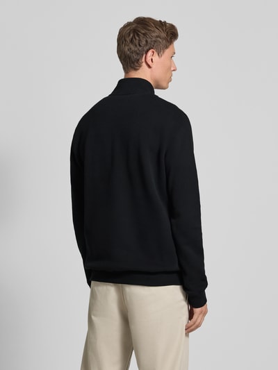 Armedangels Regular Fit Troyer aus reiner Baumwolle 'WAARLO FLEECE' Black 5