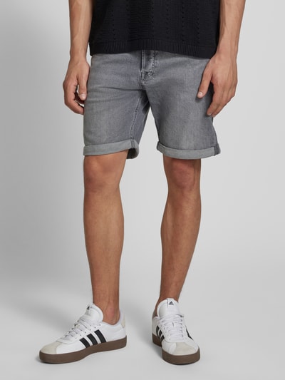 Jack & Jones Regular Fit Jeansshorts im 5-Pocket-Design Modell 'RICK' Mittelgrau 4
